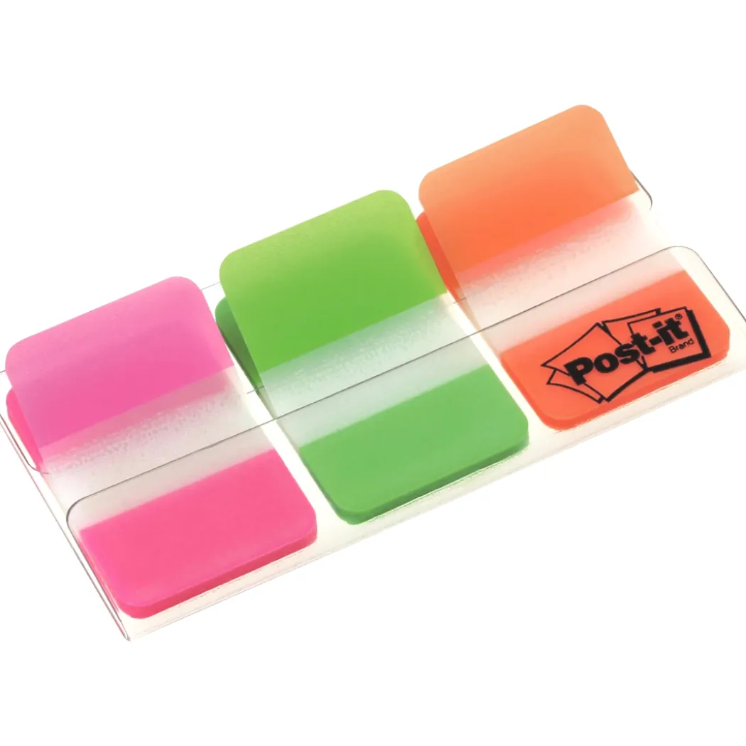 Post-It Indexflikar 25,4x38,1 mm Strong 3 färger Neon