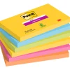 Post-It Super Sticky 76x127 Färgmix Carnival 6-pack