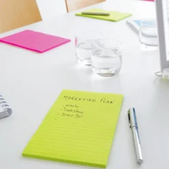 Post-it Super Sticky 101x152 Färgmix Neon Linjerad 3-pack