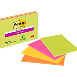 Post-it Super Sticky 152x101 Meeting Färgmix Neon 4-pack