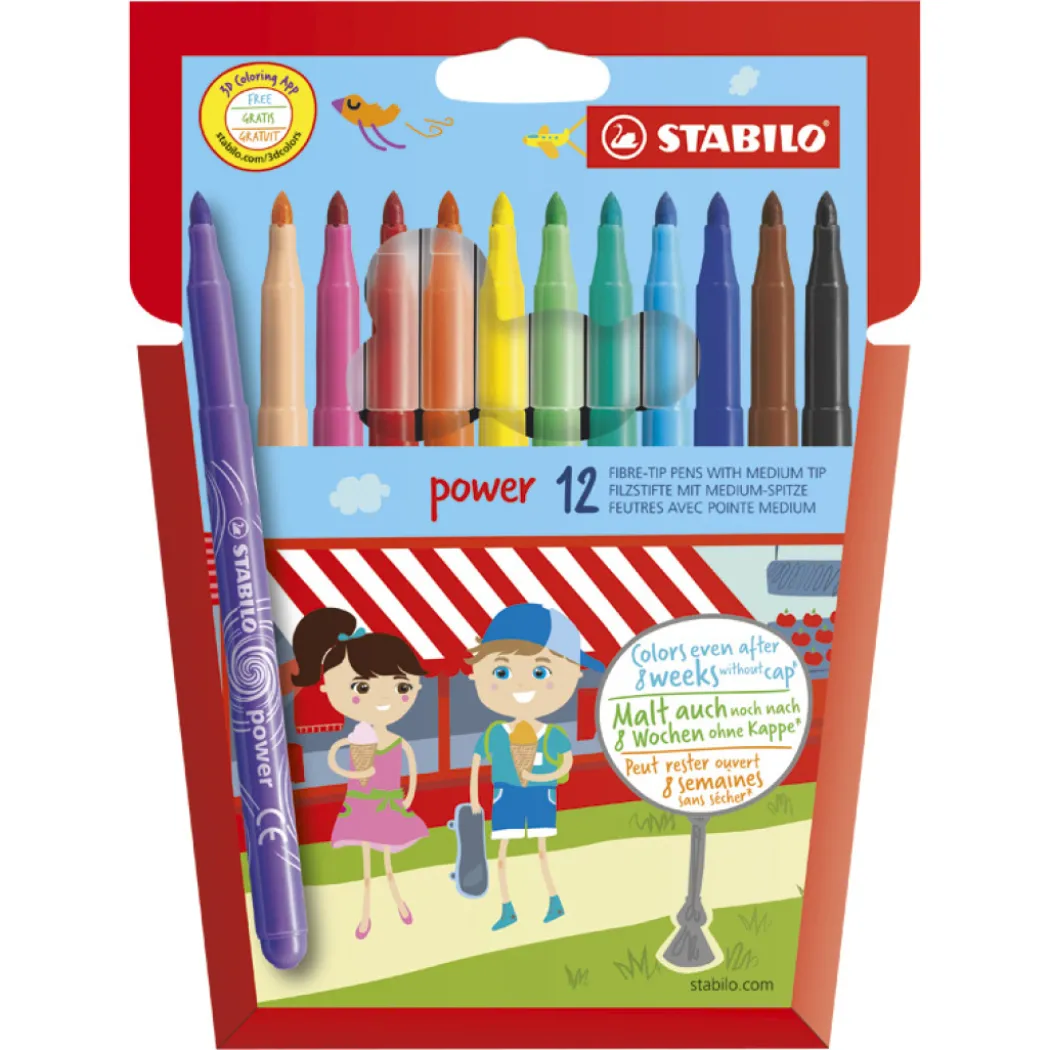 Power Fiberpenna 12-pack