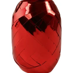 Presentband Metallic 10m x 7 mm Röd