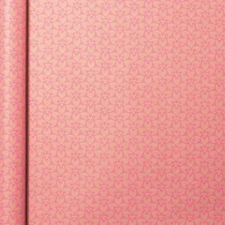 Presentpapper 35cm x 5m Kraft Pink Flowers