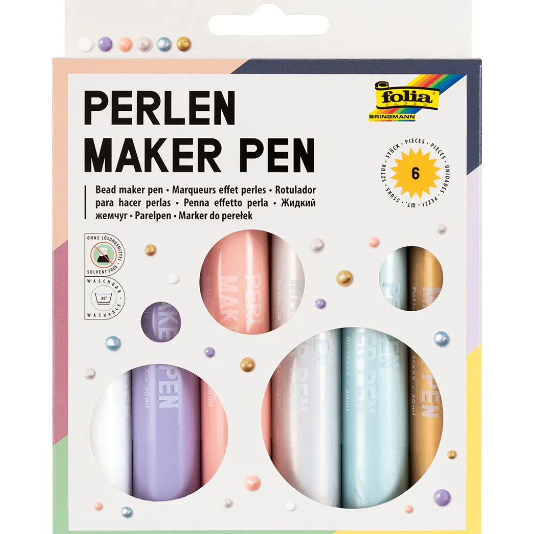 Pärlpennor 6-pack