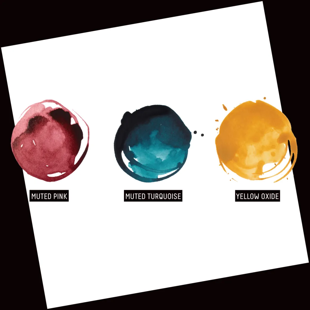 Professional Acrylic Ink Staining Set 3x30 ml