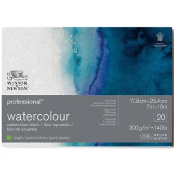 Professional Akvarellblock Rough 18x26 cm 300g