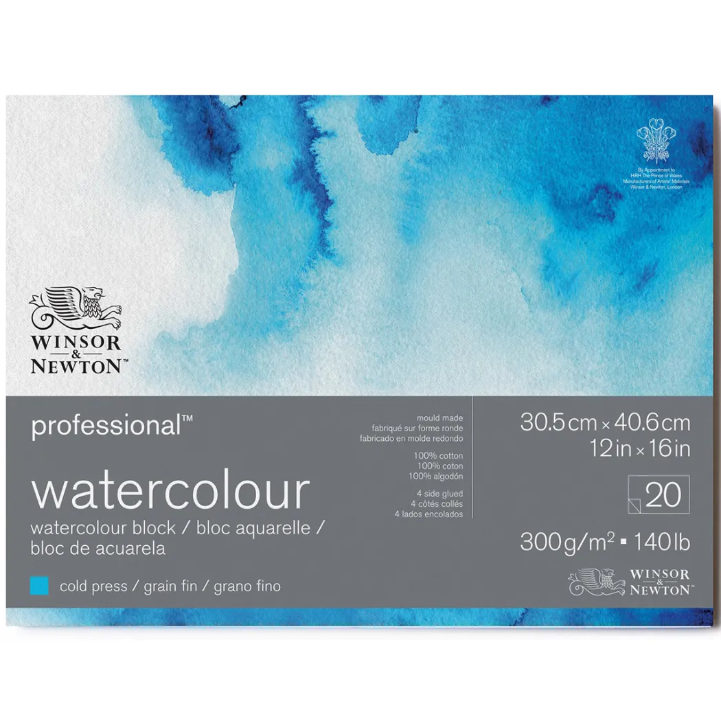 Professional Akvarellblock CP 31x41 cm 300g