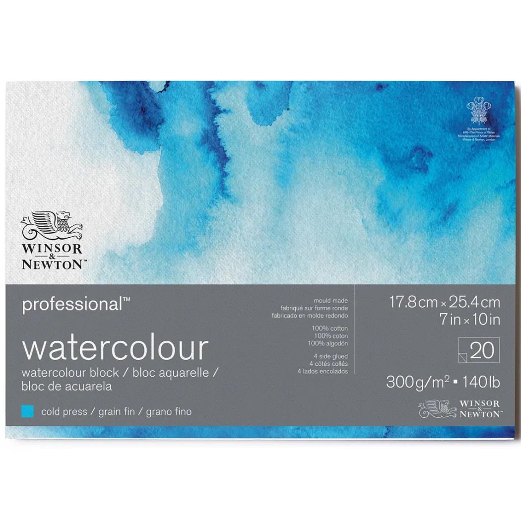 Professional Akvarellblock CP 18x26 cm 300g