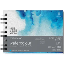 Professional Akvarellblock Spiral CP 13x18 cm 300g