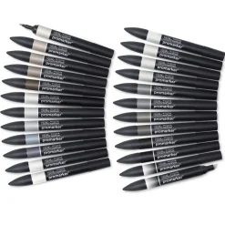 Promarker Black & Greys Wallet 24-set
