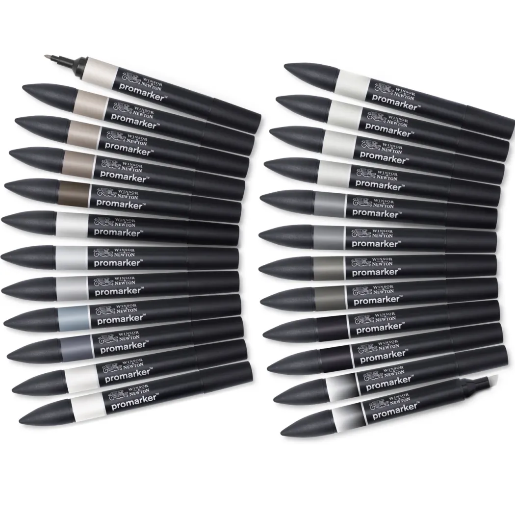 Promarker Black & Greys Wallet 24-set