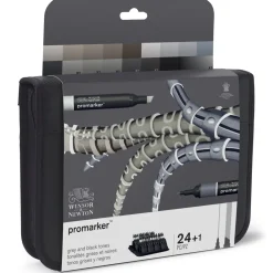 Promarker Black & Greys Wallet 24-set