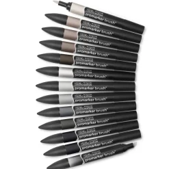 Promarker Brush Neutral Tones 12-set + Blender