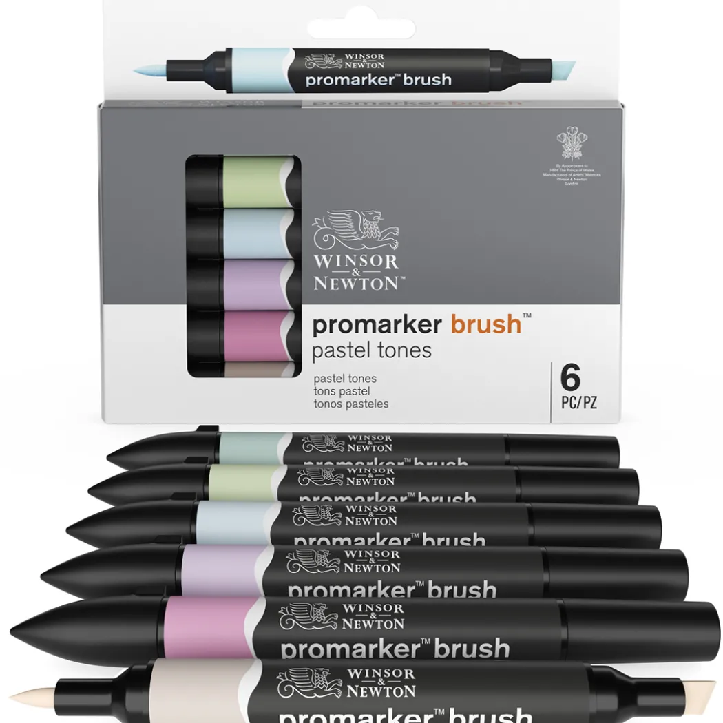 Promarker Brush 6-set Pastel Tones
