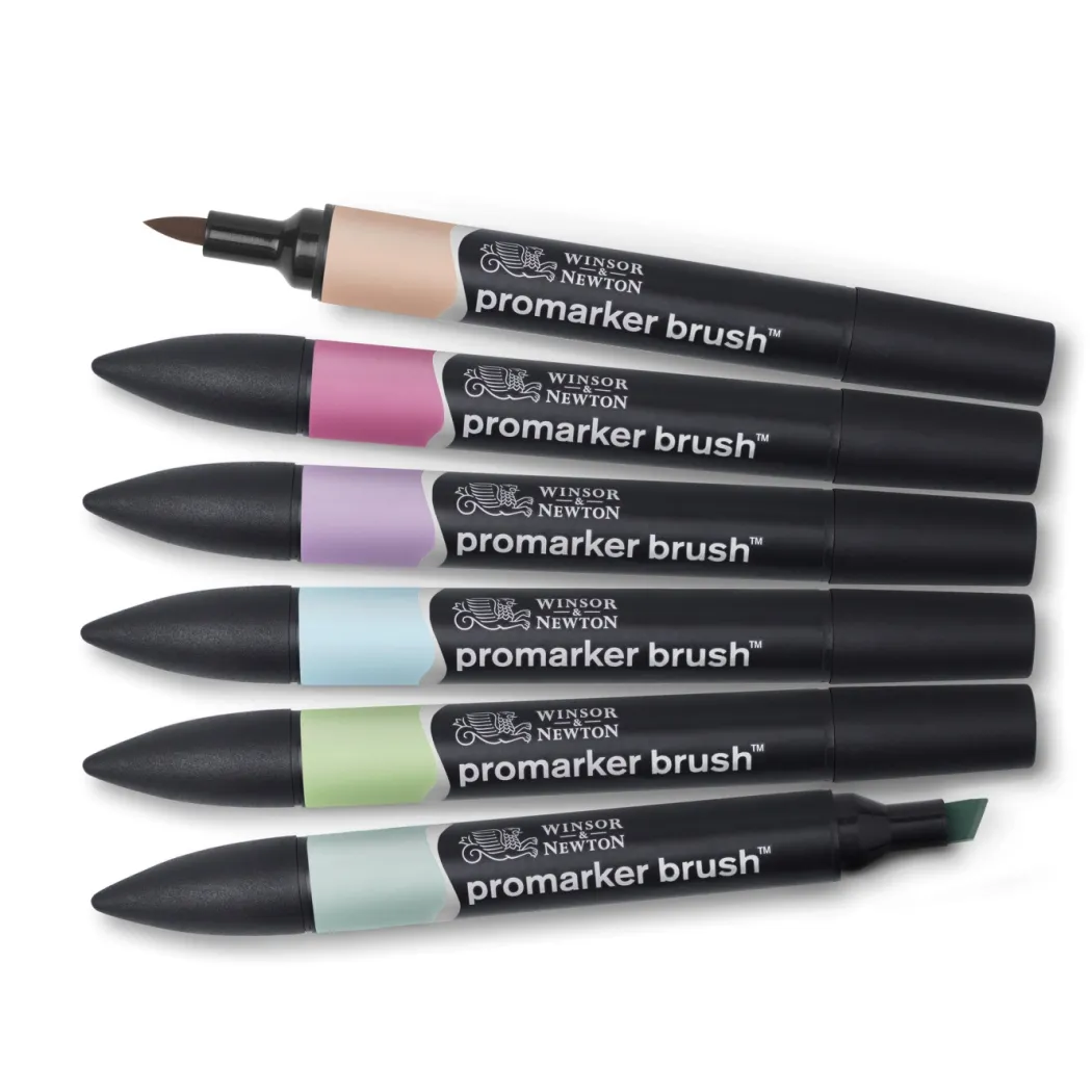 Promarker Brush 6-set Pastel Tones