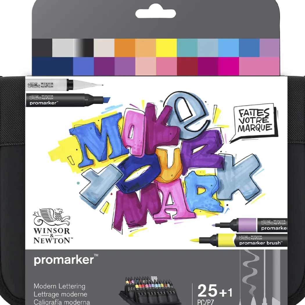 Promarker Modern Lettering Wallet 25-set
