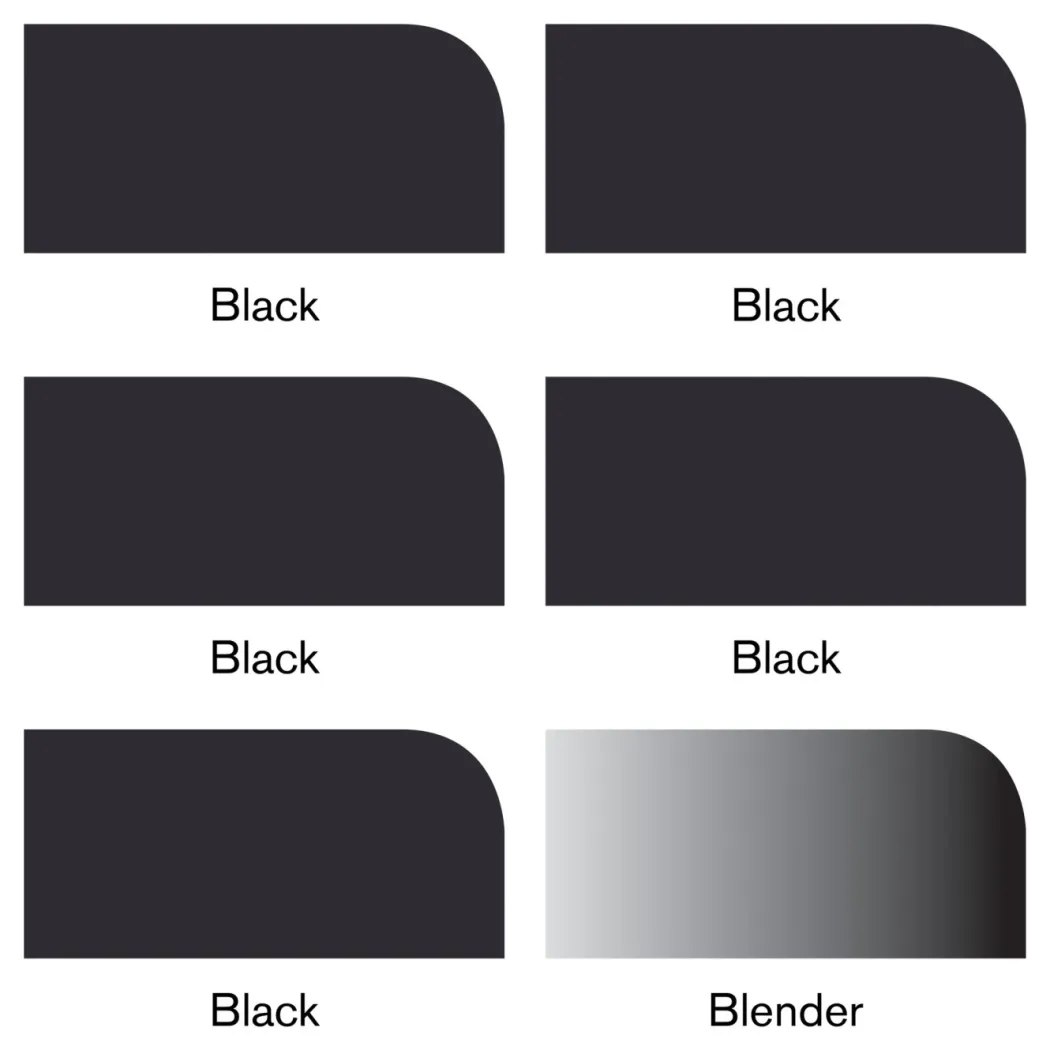 Promarker 6-set Black & Blender
