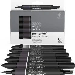 Promarker 6-set Black & Blender
