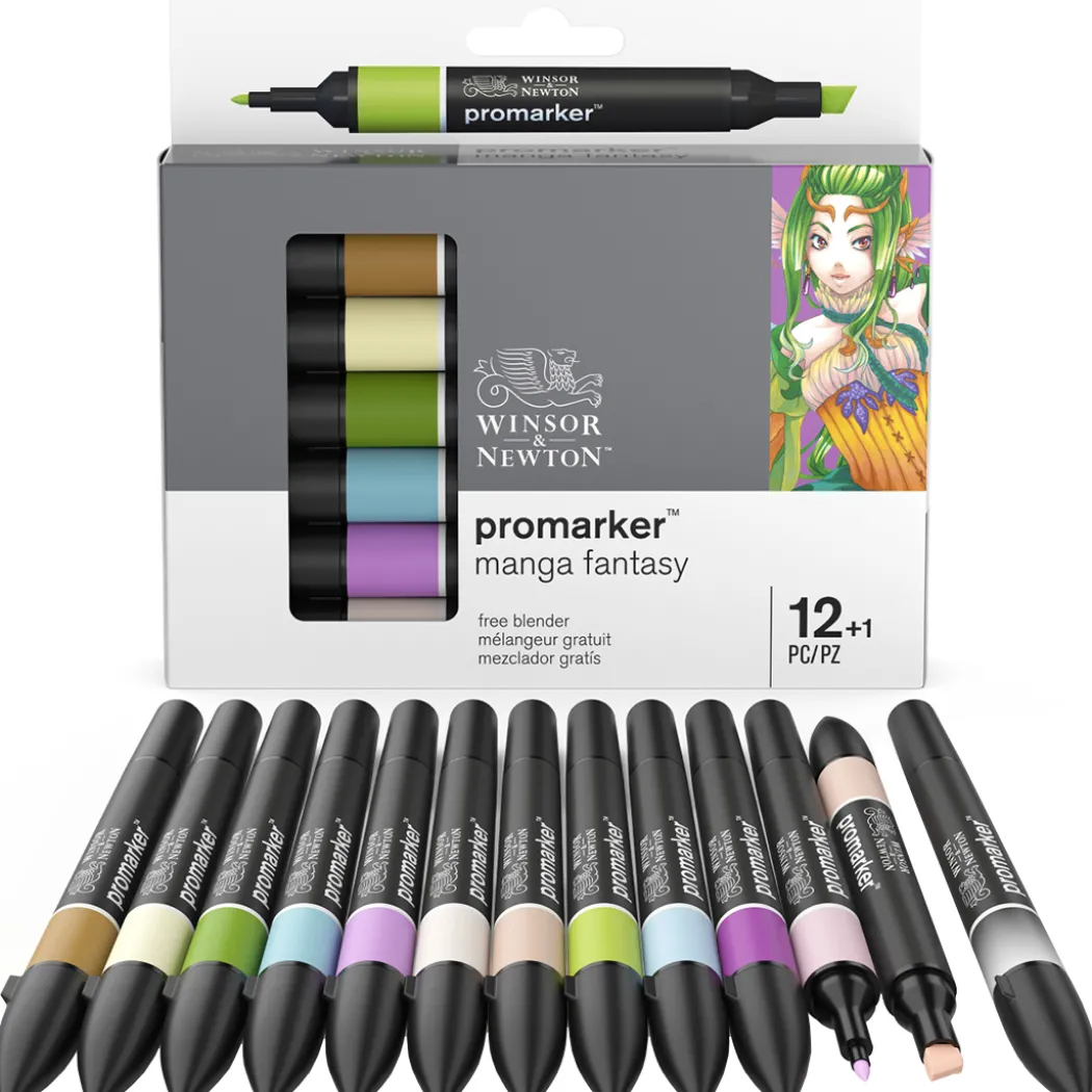 Promarker 12-set + blender (Manga Fantasy)