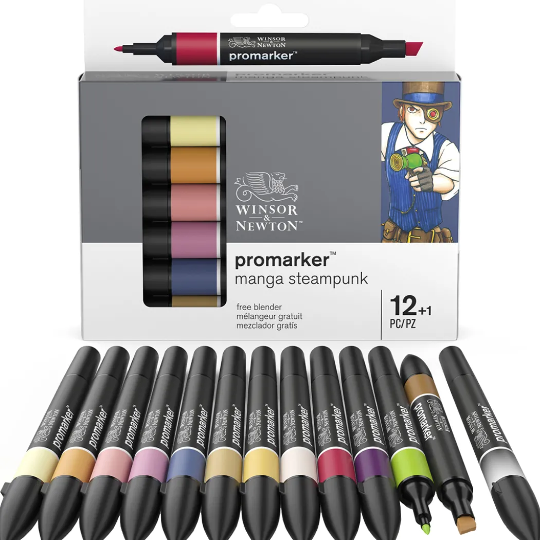 Promarker 12-set + blender (Manga Steampunk)