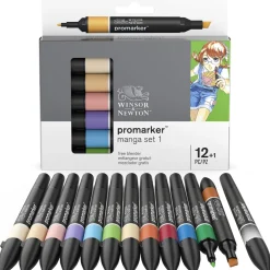 Promarker 12-set + blender (Manga set 1)