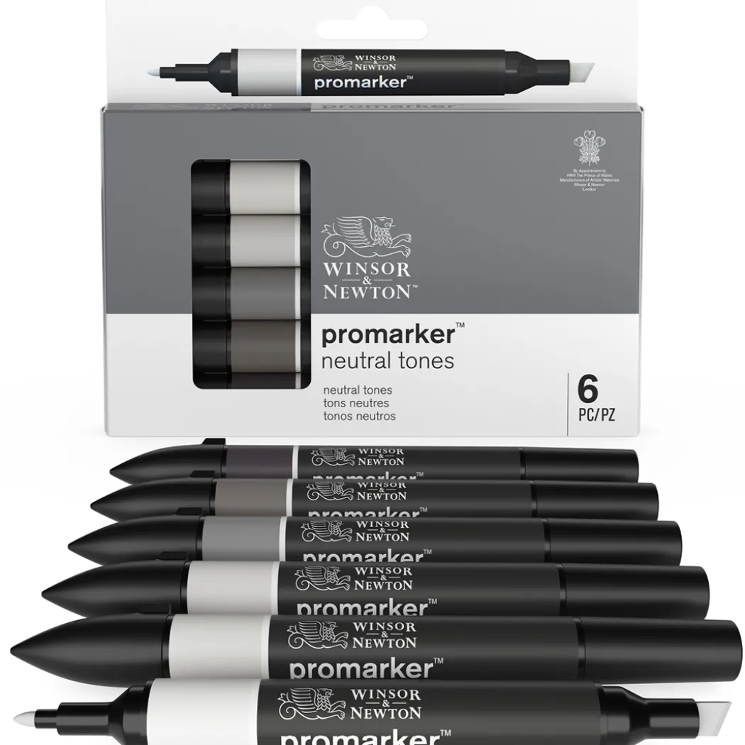 Promarker 6-set Neutral Grey tones