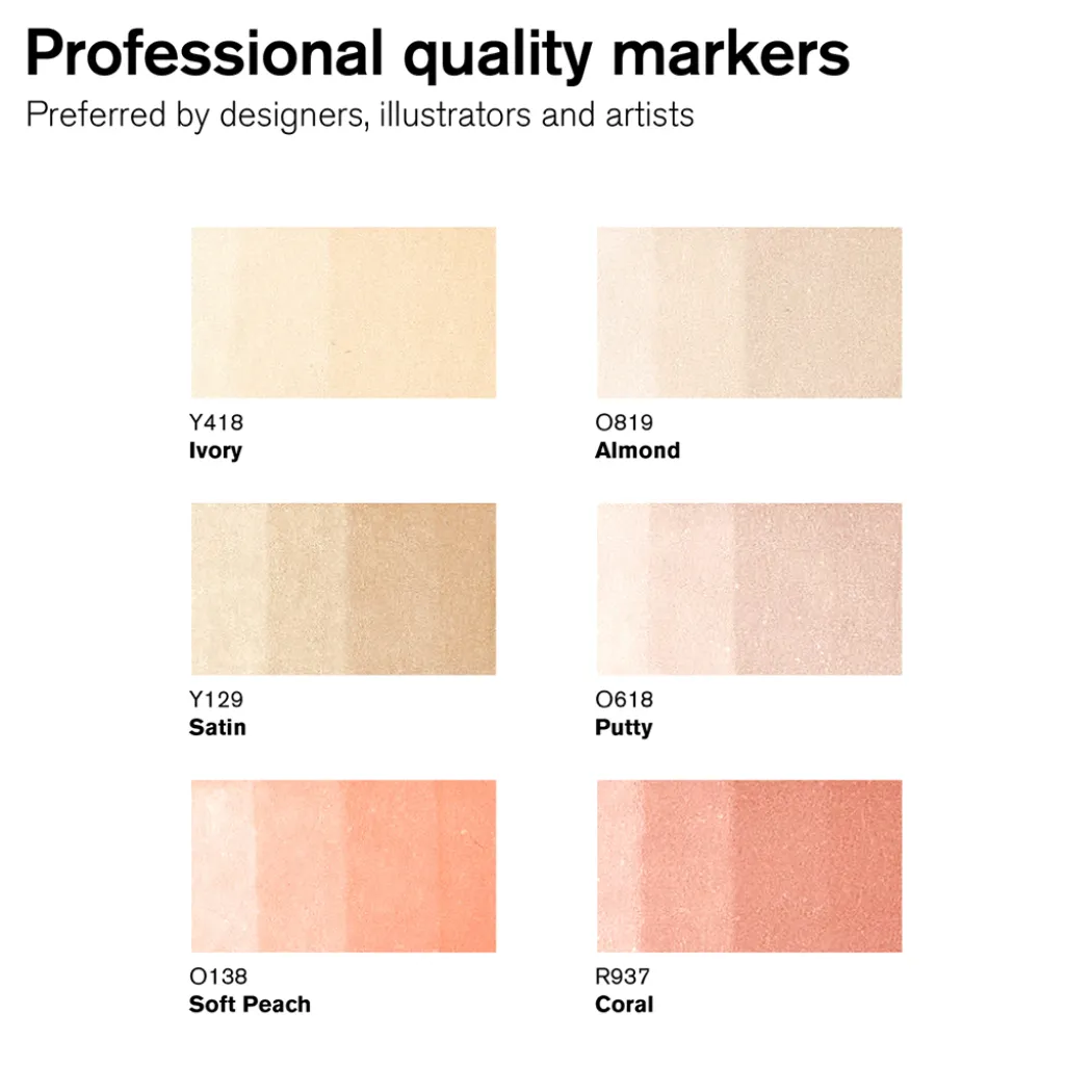 Promarker 6-set Skin Tones 1