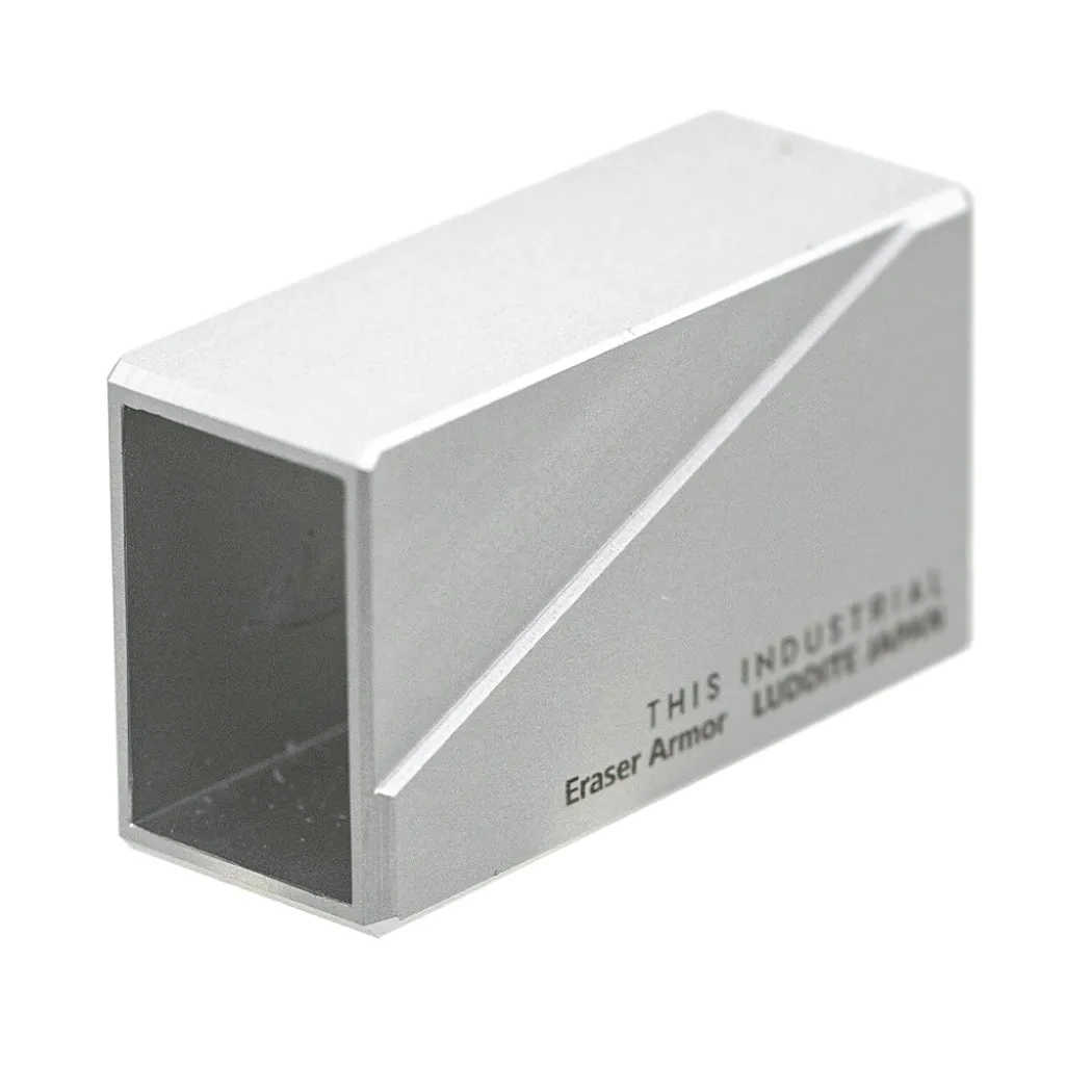 Radergummi Industrial Aluminium Silver