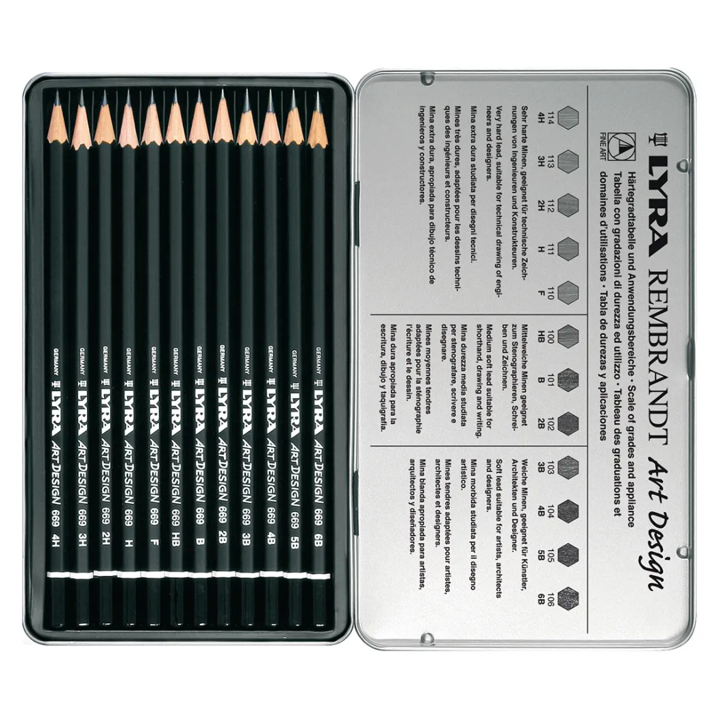 Rembrandt Art Design Grafitpennor 12-pack