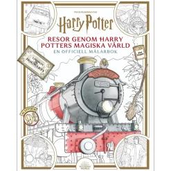 Resor genom Harry Potters magiska värld : en officiell målarbok
