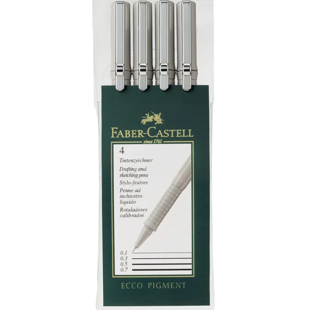 Ritpenna Ecco Pigment 4-set