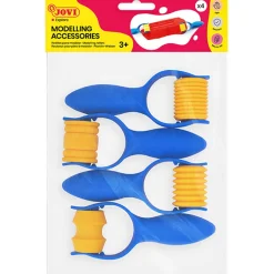 Roller till lera olika mönster 4-pack (3 år+)