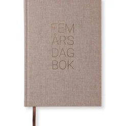 5-årsdagbok A5 Brown Oak