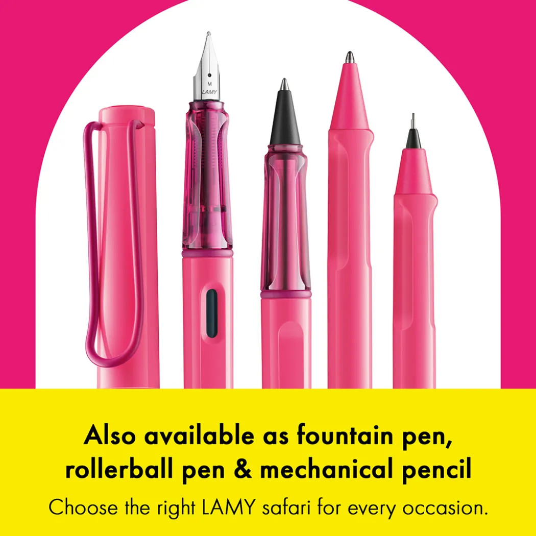 Safari Kulspetspenna Neon Pink