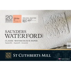 Saunders Waterford Akvarellblock White HP 26x18 cm 300g