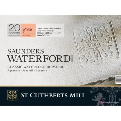 Saunders Waterford Akvarellblock White HP 36x26 cm 300g