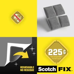 Scotch-FIX Avtagbara fästkuddar 12,7x12,7mm 64-pack