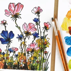 Simply Måla blommor med akrylfärg steg-för-steg