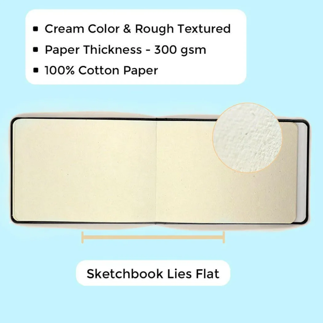 Sketchbook A5 100% Bomull 300g