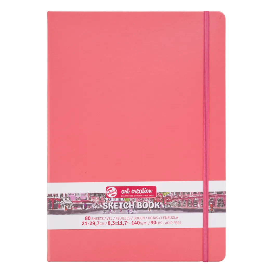 Sketchbook A4 Coral Red