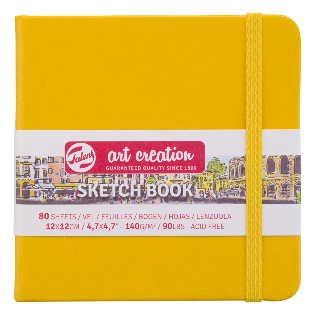 Sketchbook Golden Yellow 12 x 12 cm