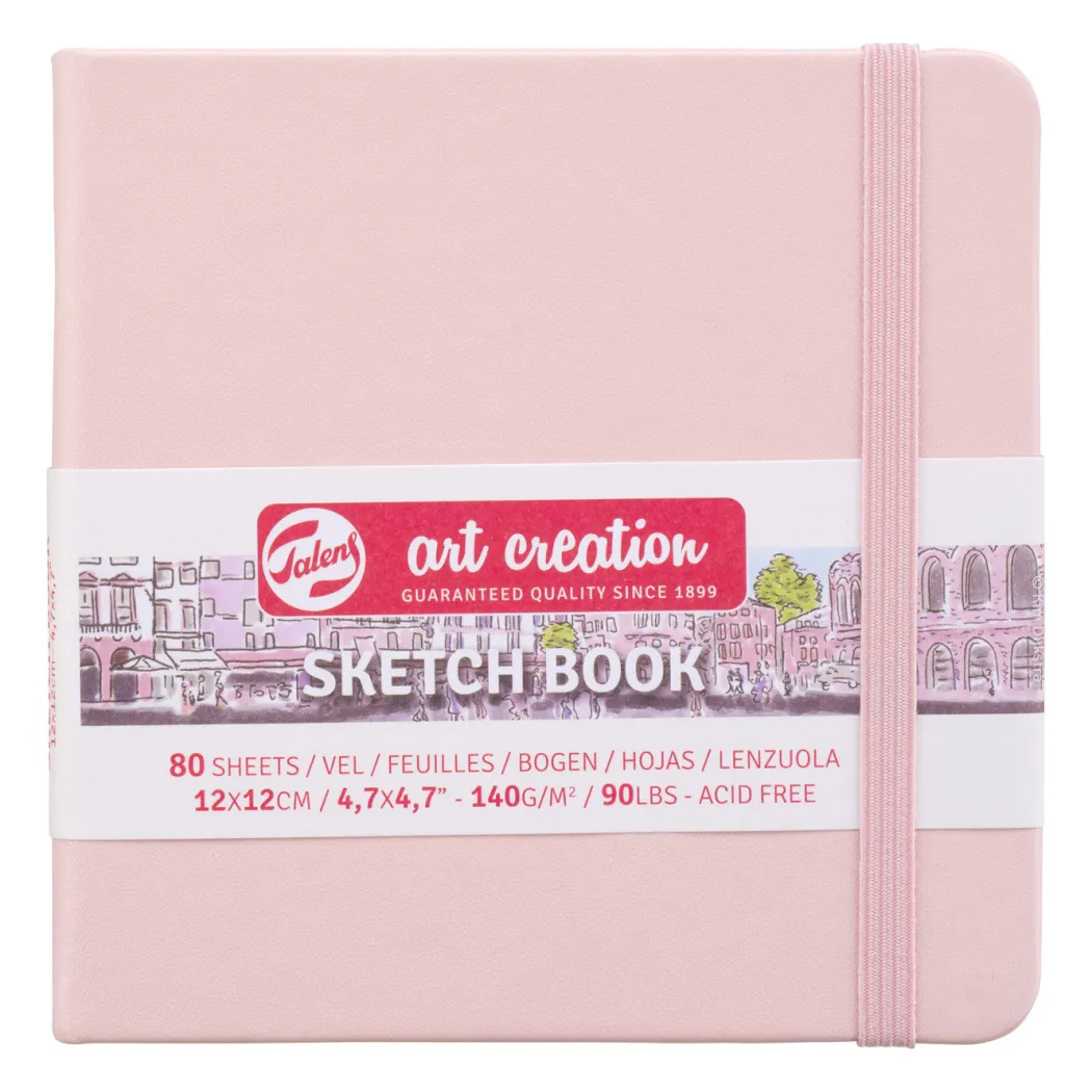 Sketchbook Pastel Pink 12 x 12 cm