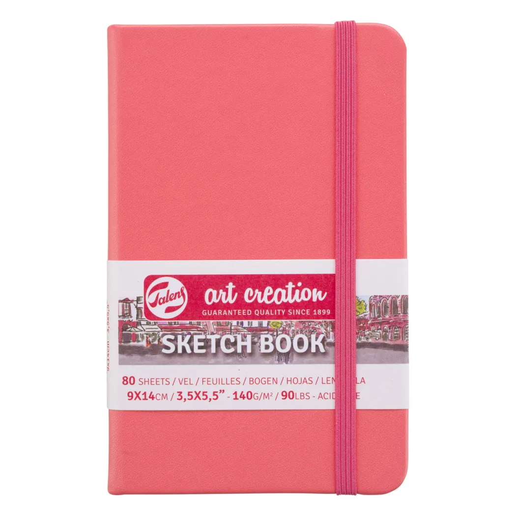 Sketchbook Pocket Coral Red