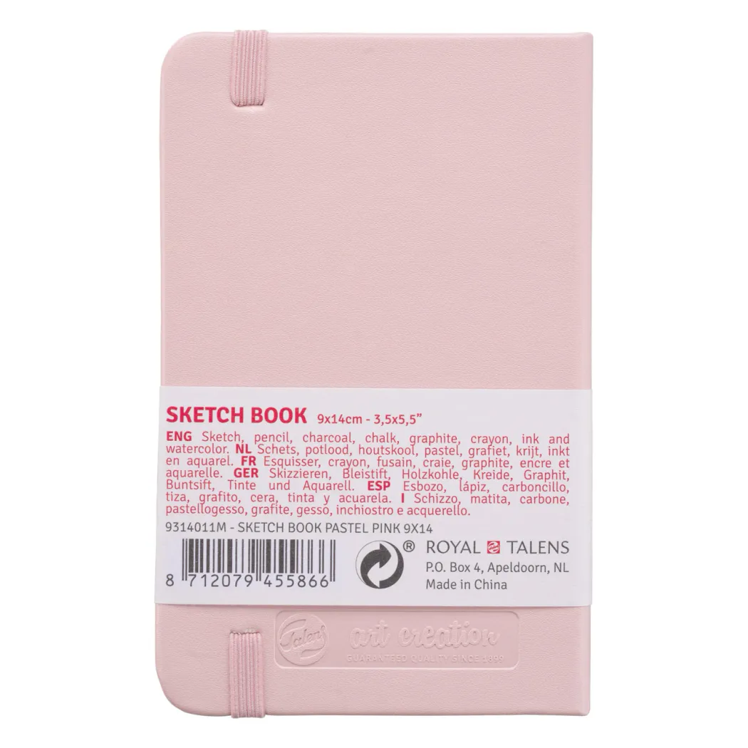 Sketchbook Pocket Pastel Pink