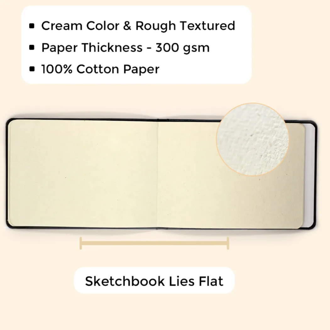 Sketchbook Square 100% Bomull 300g