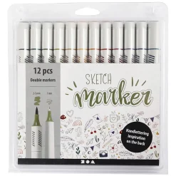 Sketch Marker Natur 12-set