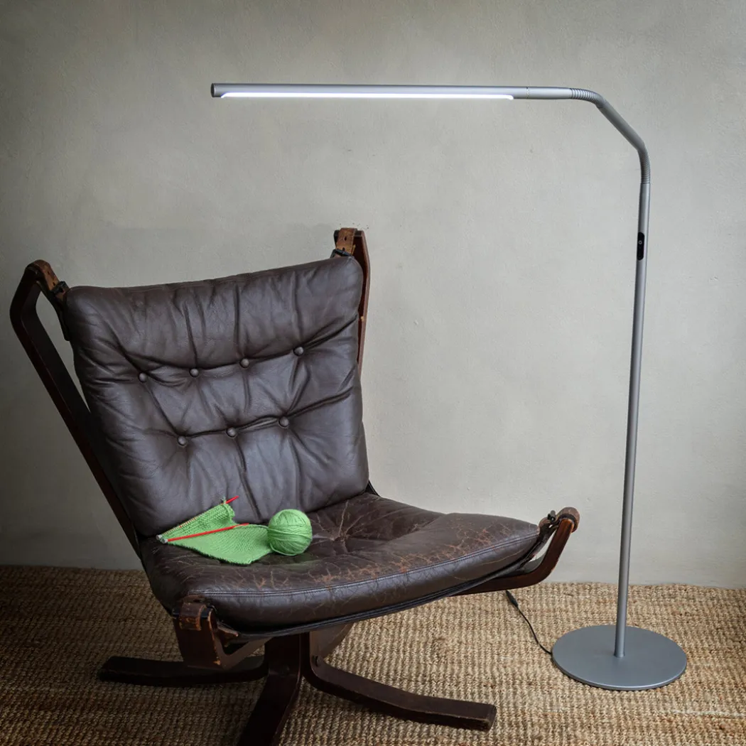 Slimline 4 Floor Lamp Ice Grey