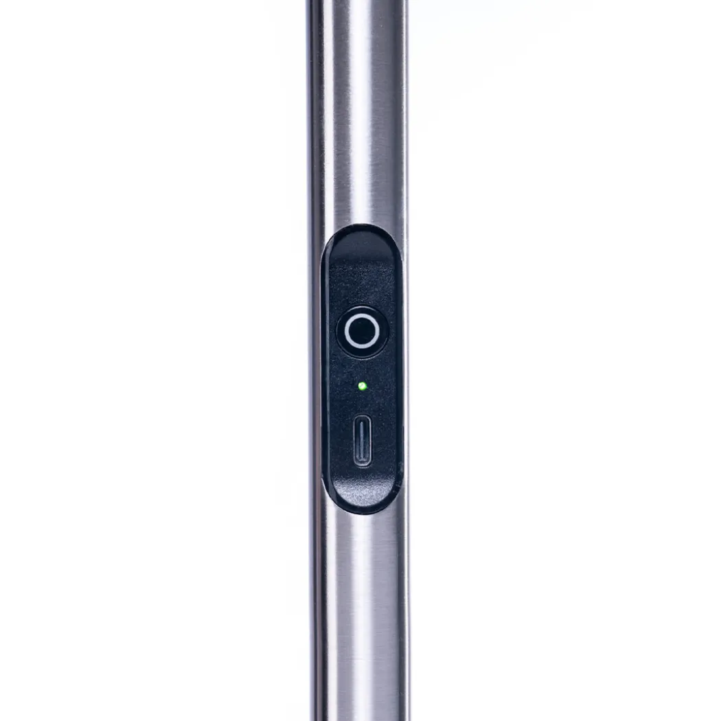 Slimline 4 Table Lamp Brushed Steel