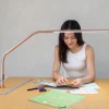 Slimline 4 Table Lamp Rose Gold