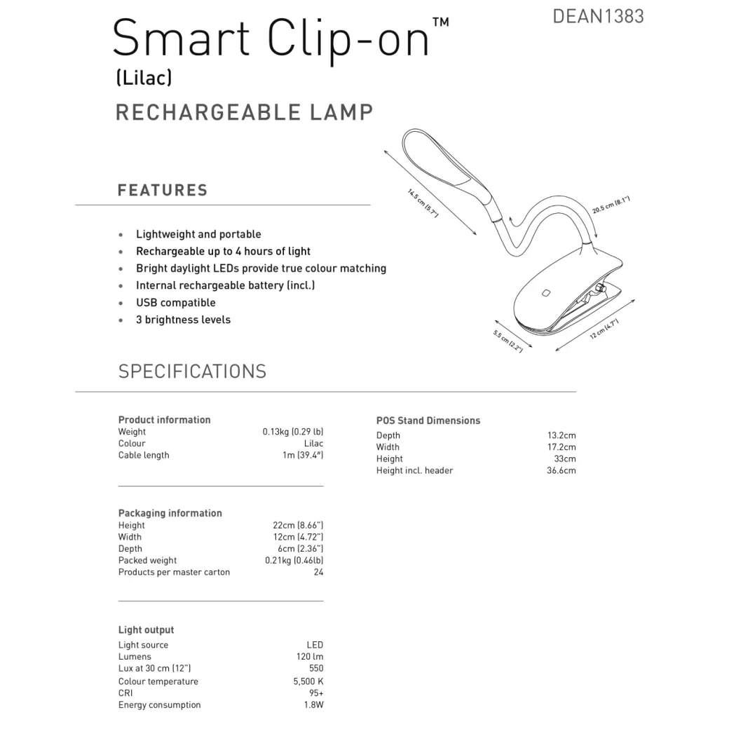 Smart Clip-on Lilac